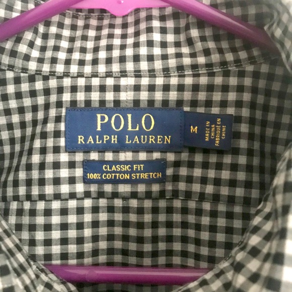 Mens button down Polo Classic Fit Cotton stretch - Picture 2 of 5